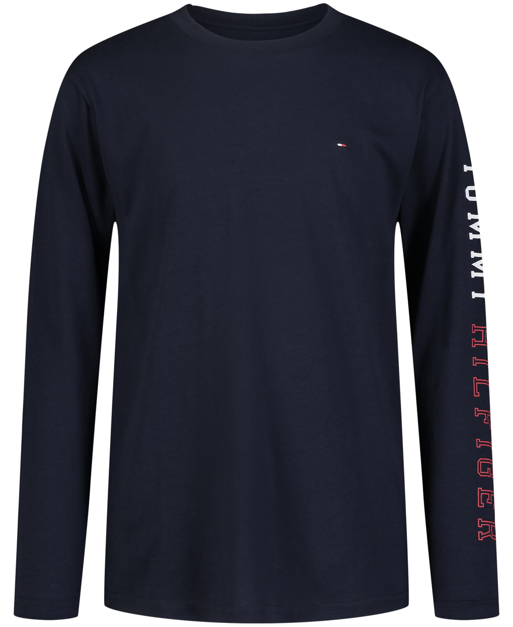 Tommy Hilfiger Boys' Long Sleeve Crew Neck T-Shirt